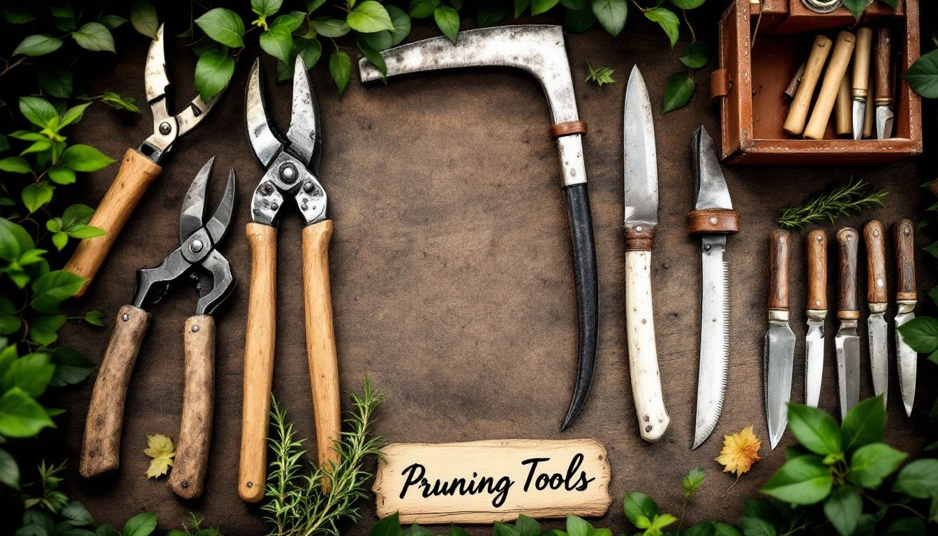 Various pruning tools laid out for effective tree pruning.